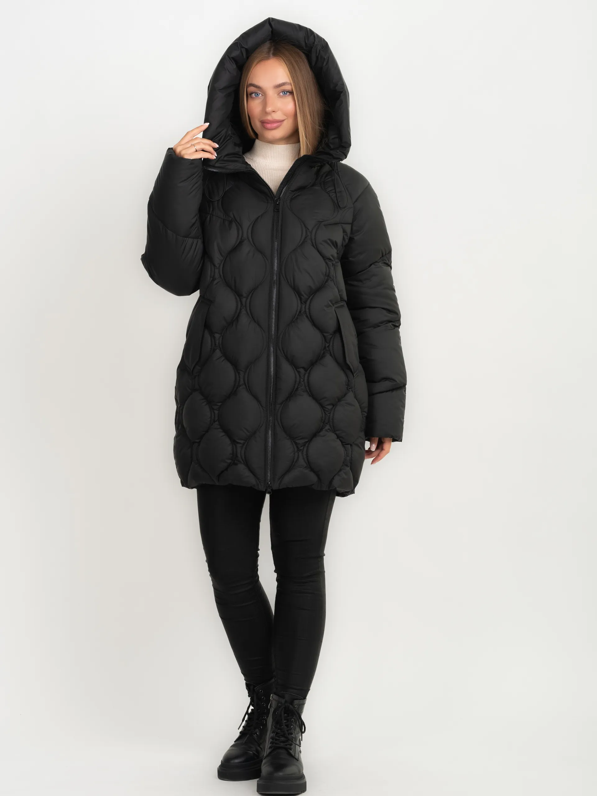 Зимова куртка 1365 — Black 3