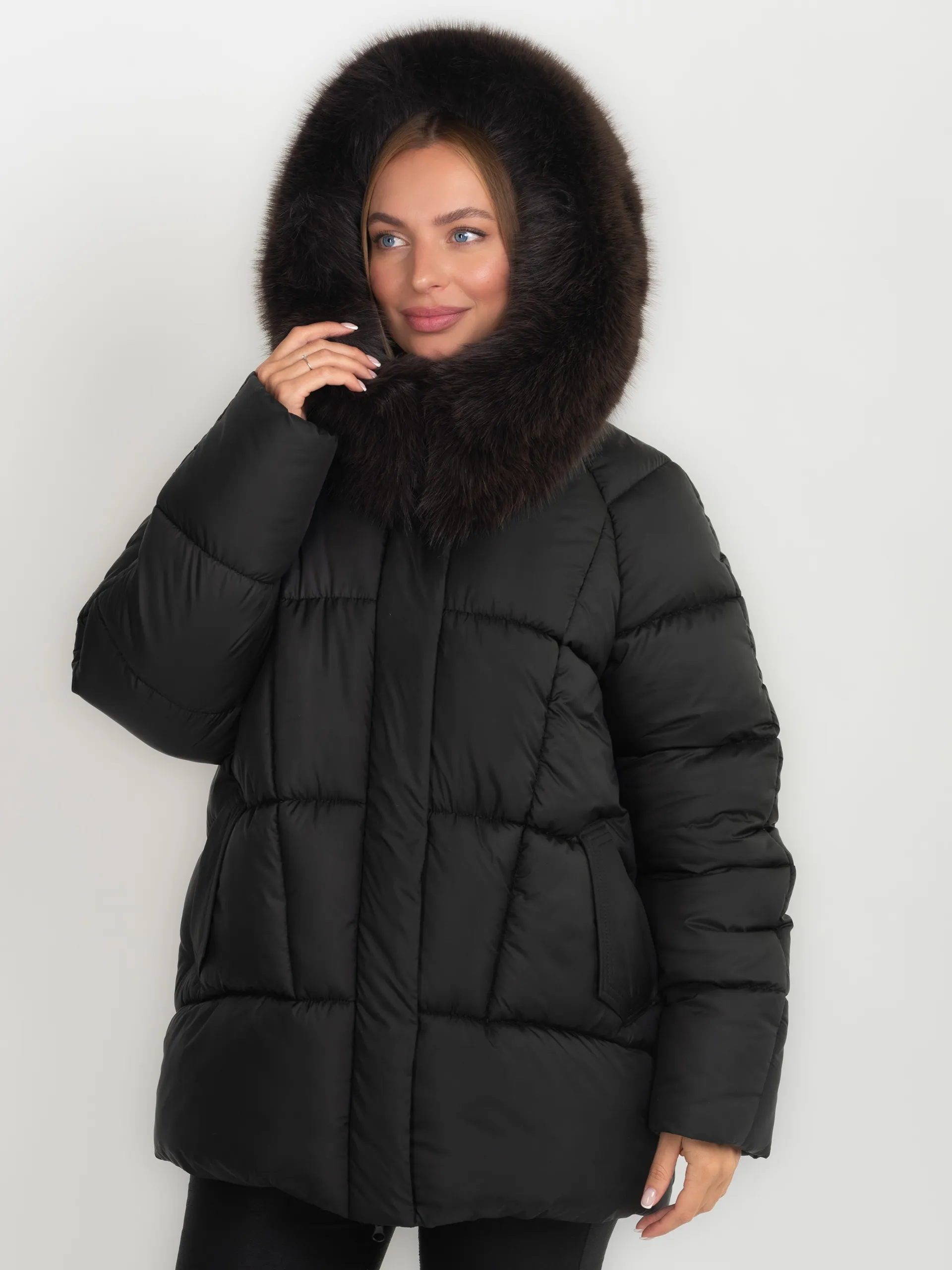 Зимова куртка 1367 — Black 3