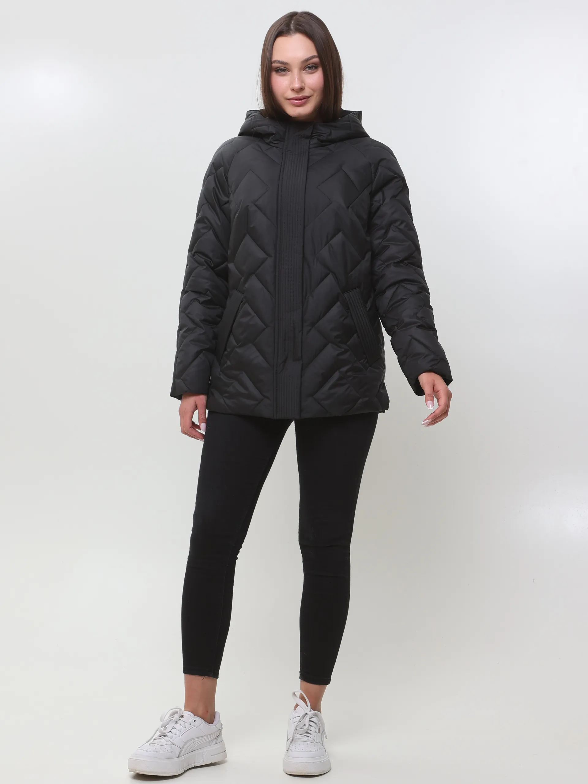 Осінньо-весняна  куртка 1369 — Black 2